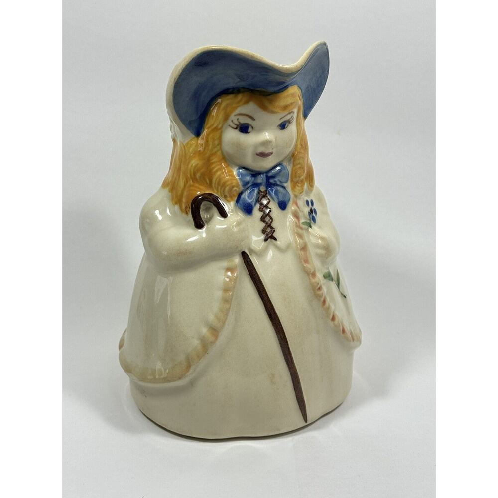 Vintage 1940's Shawnee Pottery Little Bo Peep Pitcher USA 9 x 6 1/2"